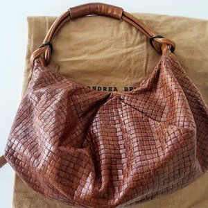 Andrea Brueckner  Woven  Leather Boho Bag Saddle